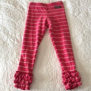 Matilda Jane size 2 raspberry ruffle leggings